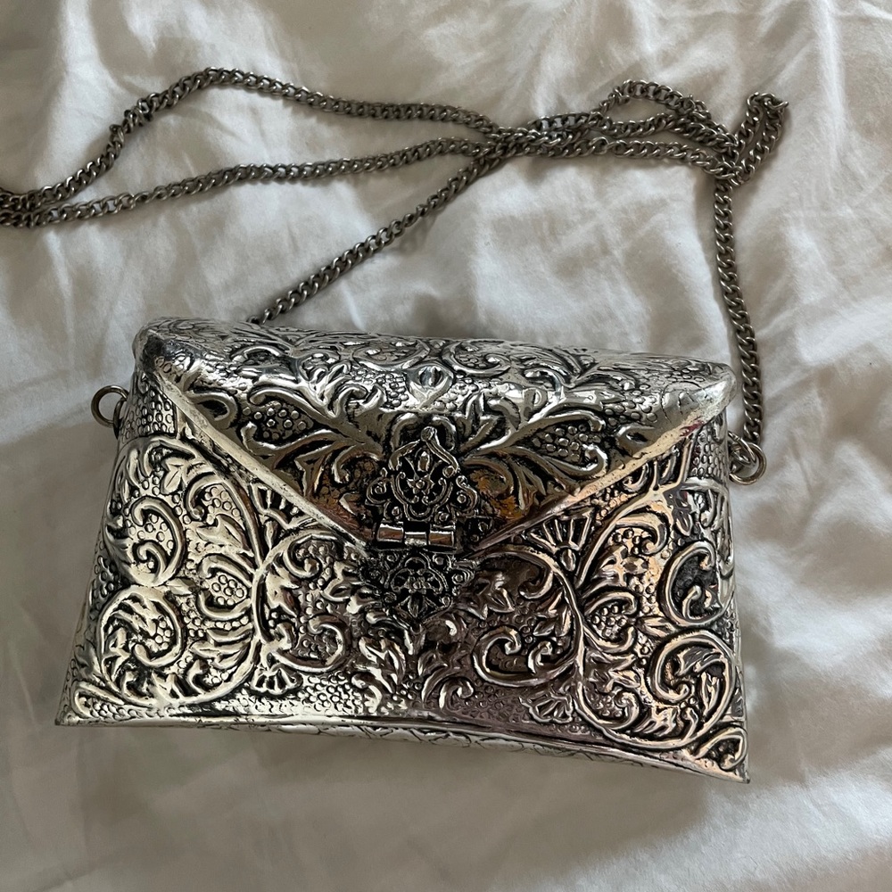 Vintage silver crossbody